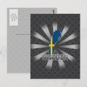 Zweedse vlag Kaart 2.0 (Voorkant / Achterkant)