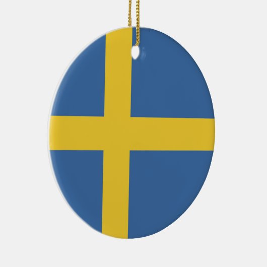 Zweedse vlag keramisch ornament (Rechts)