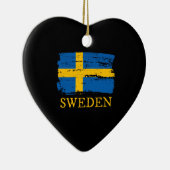 Zweedse vlag keramisch ornament (Rechts)