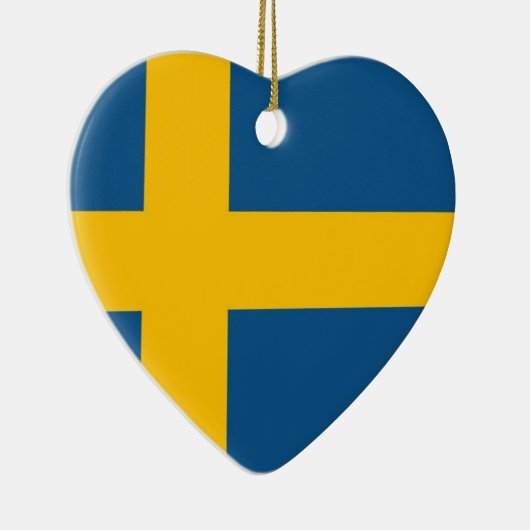 Zweedse vlag keramisch ornament (Rechts)