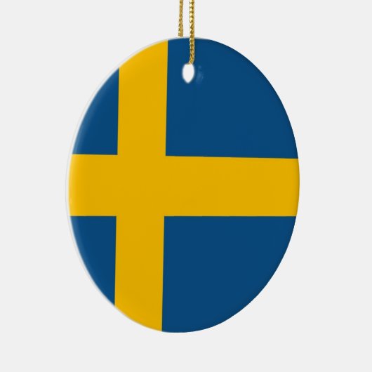 Zweedse vlag keramisch ornament (Rechts)