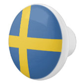 Zweedse vlag keramische knop (Rechts)