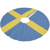 Zweedse vlag kerstboom rok (Gekanteld)