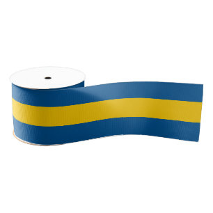 Zweedse vlag kleuren lint, patriots, Zweden Grosgrain Lint
