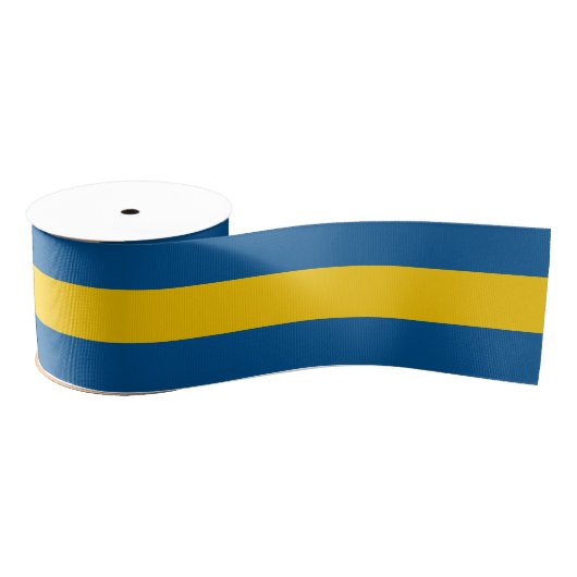 Zweedse vlag kleuren lint, patriots, Zweden Grosgrain Lint (Spoel)