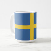 Zweedse vlag koffiemok (Voorkant links)