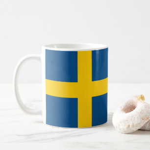 Zweedse vlag koffiemok