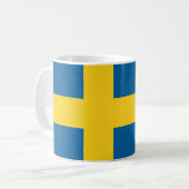 zweedse vlag koffiemok (Voorkant links)