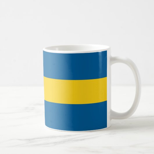 zweedse vlag koffiemok (Rechts)
