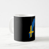 Zweedse vlag koffiemok (Voorkant links)