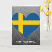 Zweedse vlag kopen kaart (Gele Bloem)