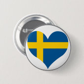 Zweedse vlag kopen ronde button 5,7 cm (Voorkant /achterkant)