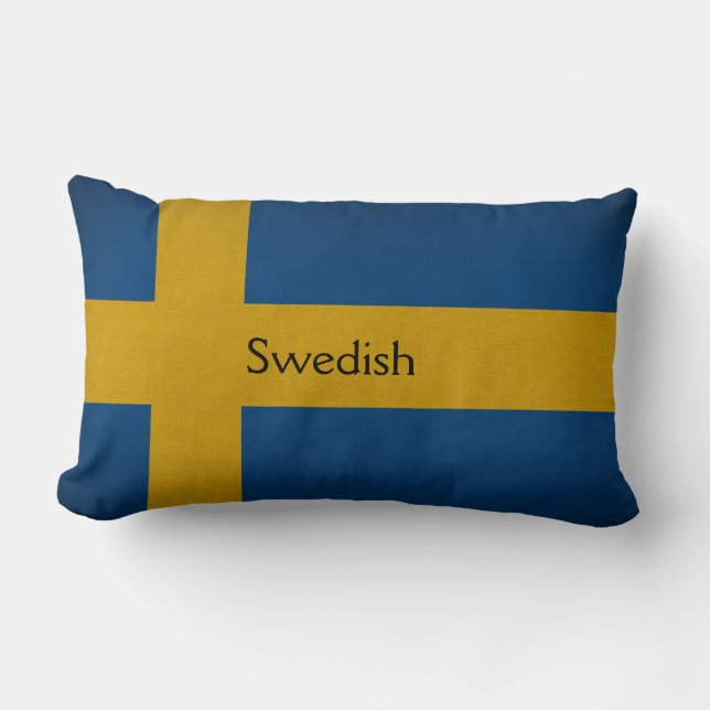 Zweedse vlag kussen (Voorkant)