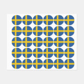 Zweedse vlag labels (Vel)