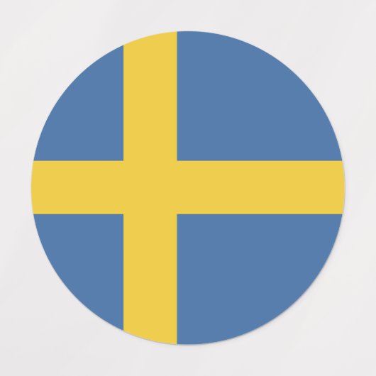 Zweedse vlag labels (Design 1)