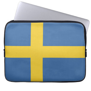 Zweedse vlag laptop sleeve