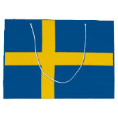 Zweedse vlag large cadeautasje (Achterkant)
