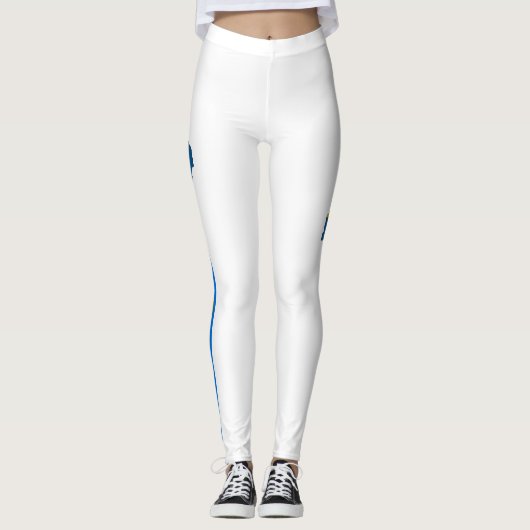Zweedse vlag leggings (Voorkant)