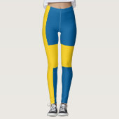 Zweedse VLAG Leggings (Voorkant)