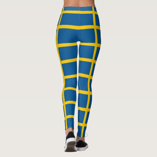 Zweedse vlag leggings (Achterkant)