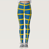 Zweedse vlag leggings (Voorkant)