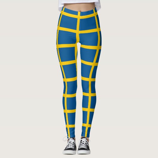 Zweedse vlag leggings (Voorkant)