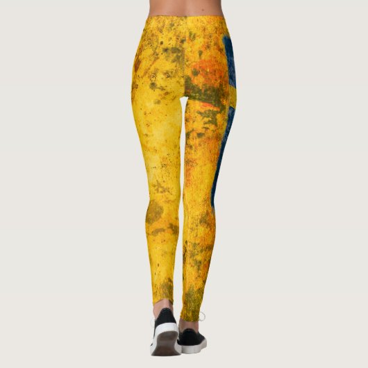 Zweedse vlag leggings (Achterkant)