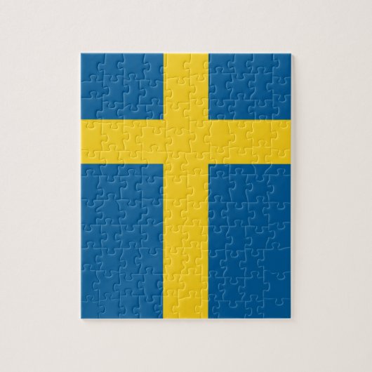 zweedse vlag legpuzzel (Verticaal)