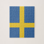 Zweedse vlag legpuzzel (Verticaal)