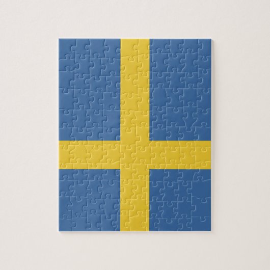 Zweedse vlag legpuzzel (Verticaal)