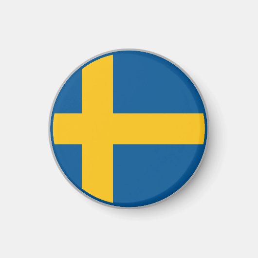 Zweedse Vlag Magneet (Voorkant)