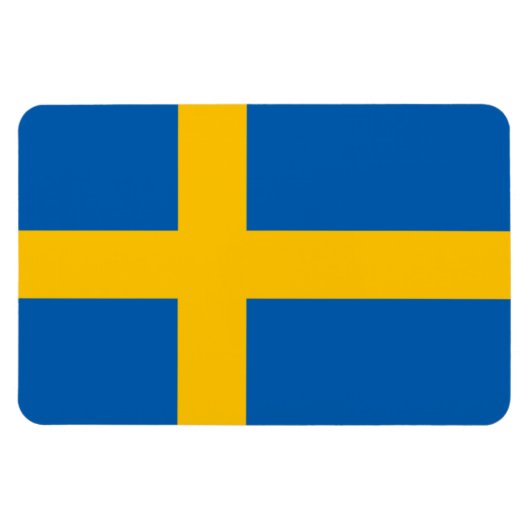 Zweedse vlag magneet (Horizontaal)
