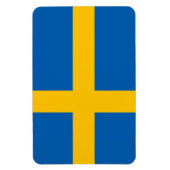 Zweedse vlag magneet (Verticaal)