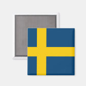 Zweedse vlag magneet (Voorkant / Achterkant)