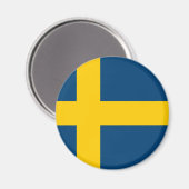 Zweedse vlag magneet (Voorkant / Achterkant)