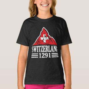 zweedse vlag matterhorn sinds 1291 t-shirt