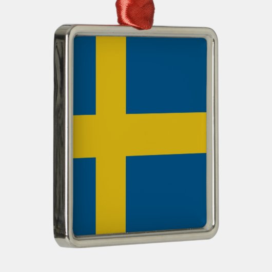 zweedse vlag metalen ornament (Rechts)