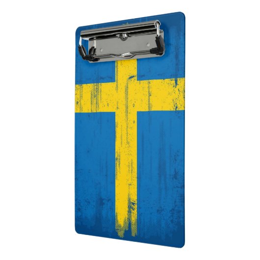 Zweedse vlag mini klembord (Angled2)