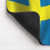 Zweedse vlag muismat (Hoek)