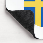 Zweedse vlag muismat (Hoek)