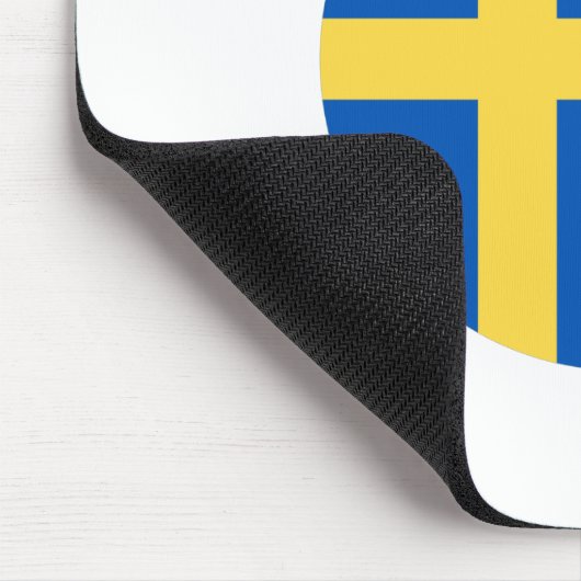 Zweedse vlag muismat (Hoek)