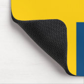 Zweedse vlag muismat (Hoek)