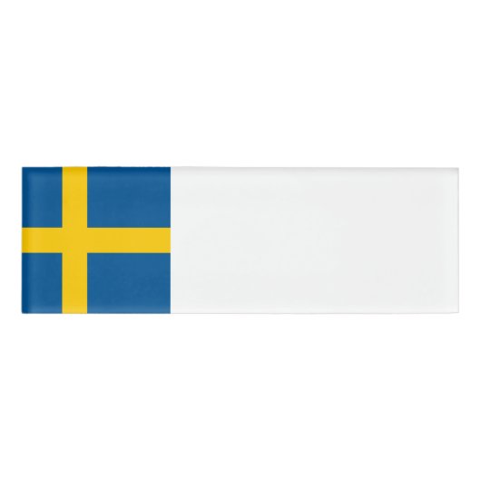Zweedse vlag naambadge (Voorkant)