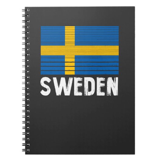 Zweedse vlag notitieboek (Voorkant)