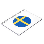 Zweedse vlag notitieboek (Linkerzijde)