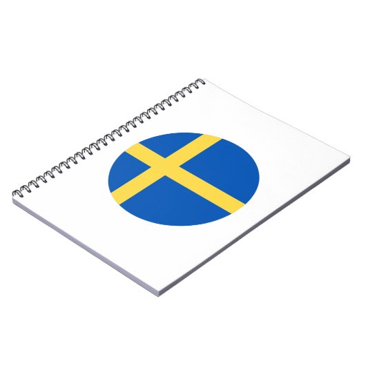 Zweedse vlag notitieboek (Linkerzijde)