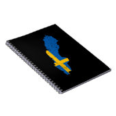 Zweedse vlag notitieboek (Rechterzijde)