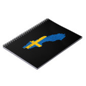 Zweedse vlag notitieboek (Linkerzijde)