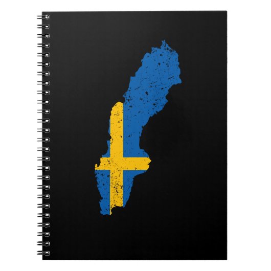 Zweedse vlag notitieboek (Voorkant)