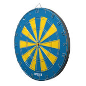 Zweedse Vlag Patriot's Bullseye Dartbord (Voorkant Rechts)